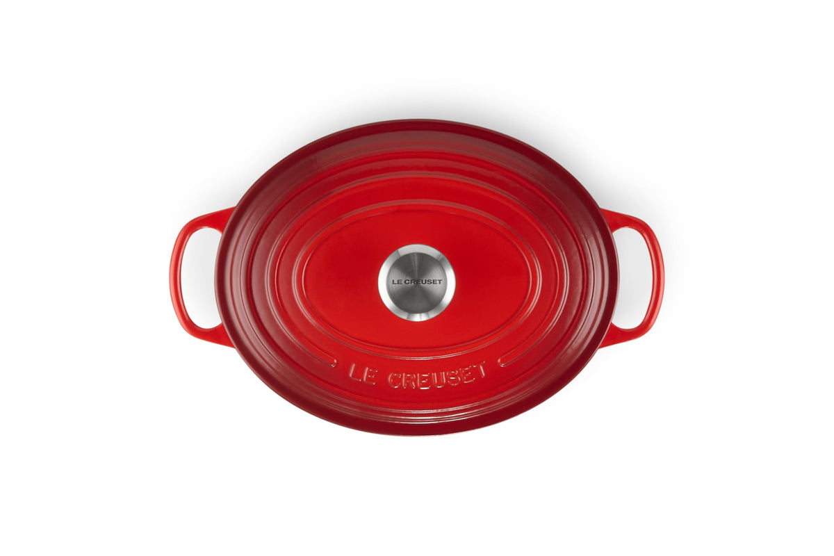 Enameled Cast Iron Oval Dutch Oven