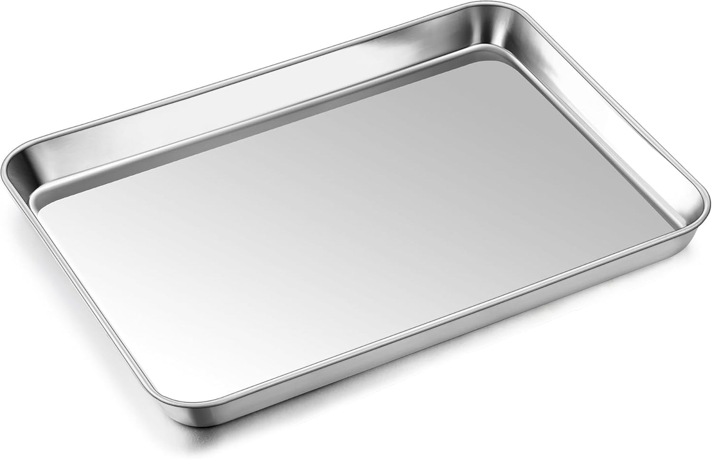 P&P CHEF 12.5 Inch Baking Cookie Sheet, Oven Pan Tray Stainless Steel Sheet Pan for Kitchen, Oven Bakeware for Multi Uses, Shiny Look & Dishwasher Safe, Healthy & Heavy Duty, 1Pc - Culinary Roots