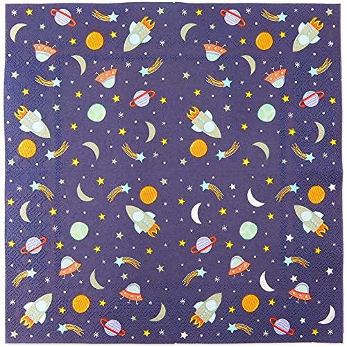 Rocket Ship Space Napkins (50 Count)
