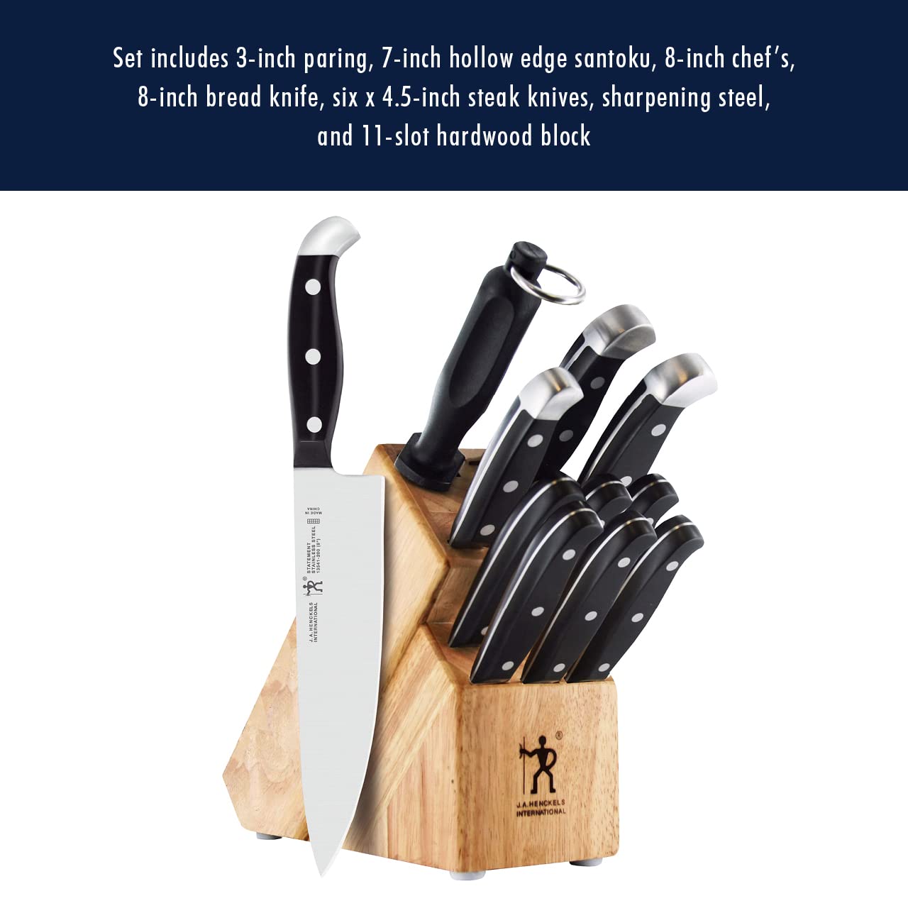 Statement 12 Pc Knife Block Set (12 Count)