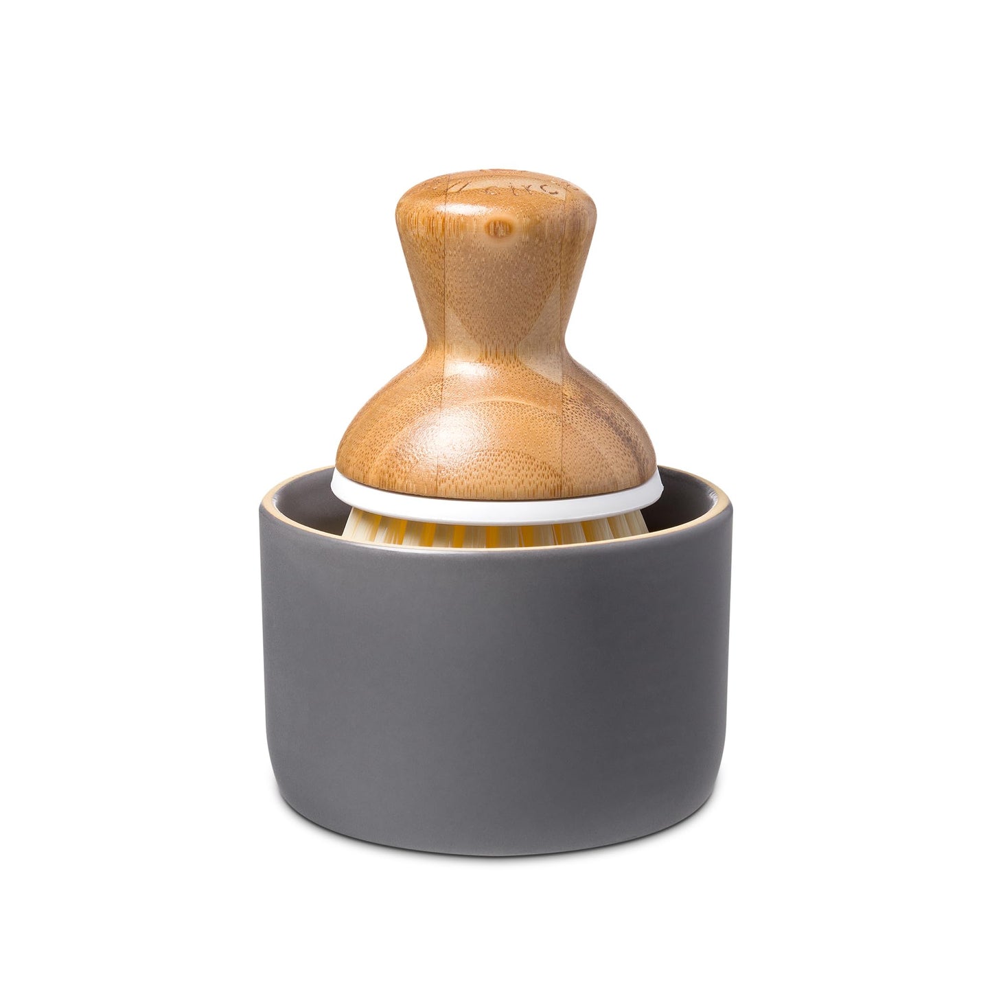 Bubbly Palm Brush & Ceramic Soap Dispenser