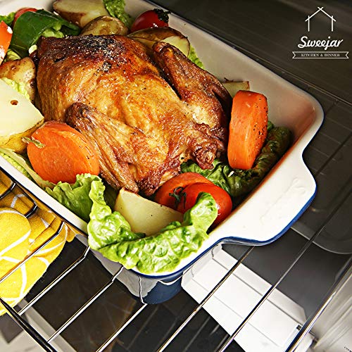 Sweejar 3Pcs Ceramic Baking Dish for Oven