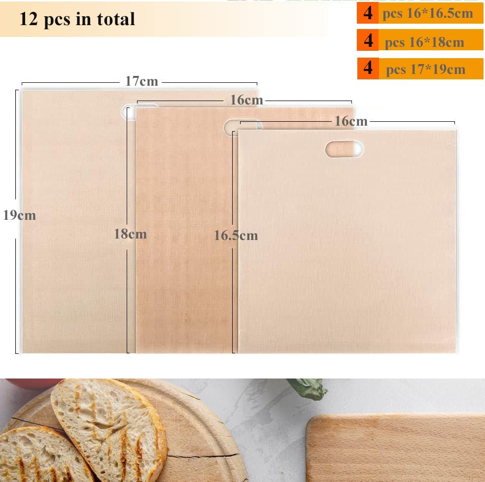 Reusable Toaster Bags 12 Pack Non (12 Count)