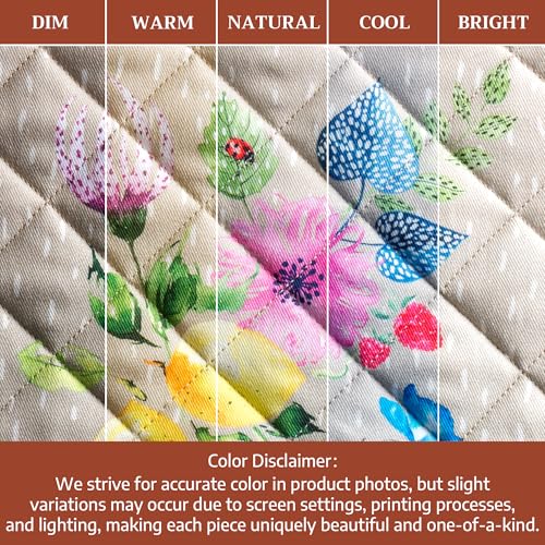 100% Cotton Oven Mitt & Pot Holder Set