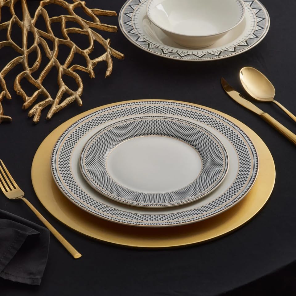 Globe 24 Piece Dinnerware Set for 6 People