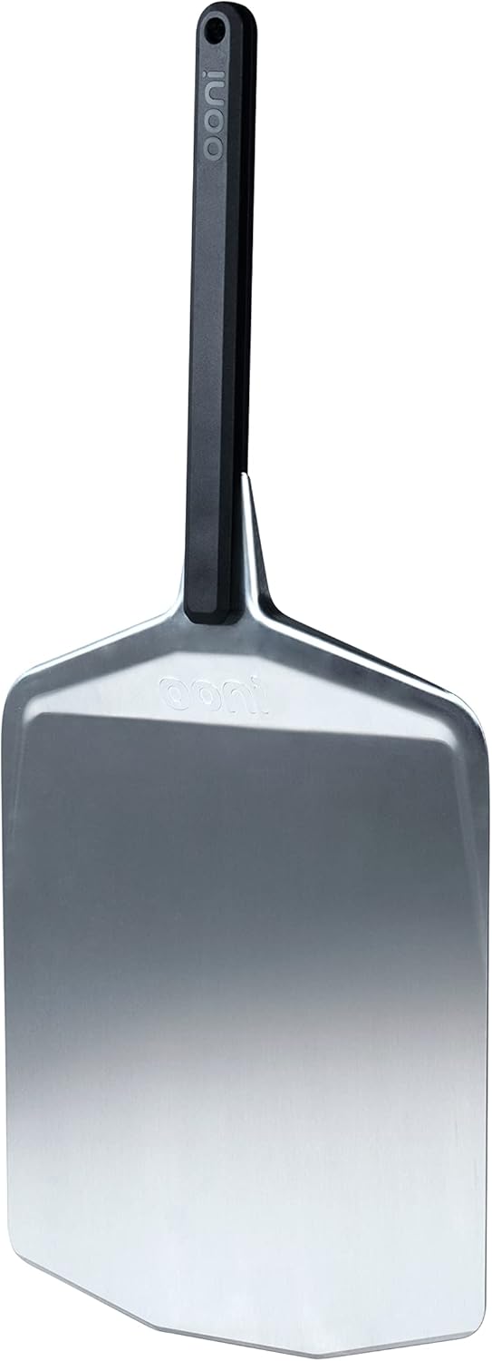 ooni 12' Aluminium Metal Pizza Peel - 12 Inch Lightweight Peel with Long Handle, Rectangle Pizza Turner - Culinary Roots