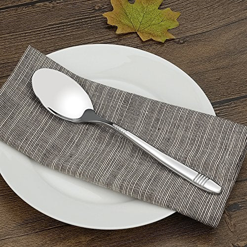 12 Pieces Stainless Steel Dinner Spoons (12 Count)