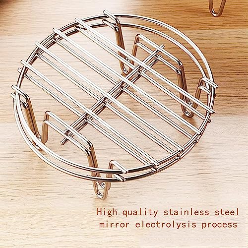 11.8" Round Cooking Rack Versatile Stainless Steel Grid Grill Steamer Rack