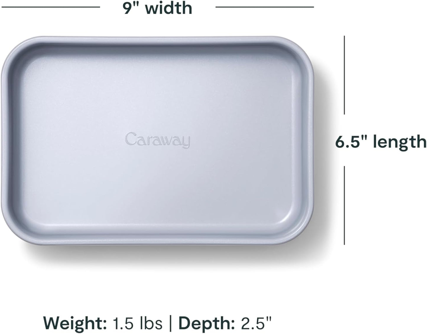Caraway Nonstick 9” x 6.5” Small Rectangle Baking Pan – Non-Toxic, PTFE & PFOA Free – Aluminized Steel Core – Deep Ceramic Baking Pan for Casseroles, Lasagna & More - Marigold - Culinary Roots