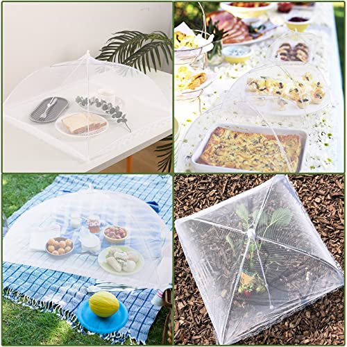 8 Pack Food Tents Food Covers for Outside Mesh Screen Include 2 Extra Large