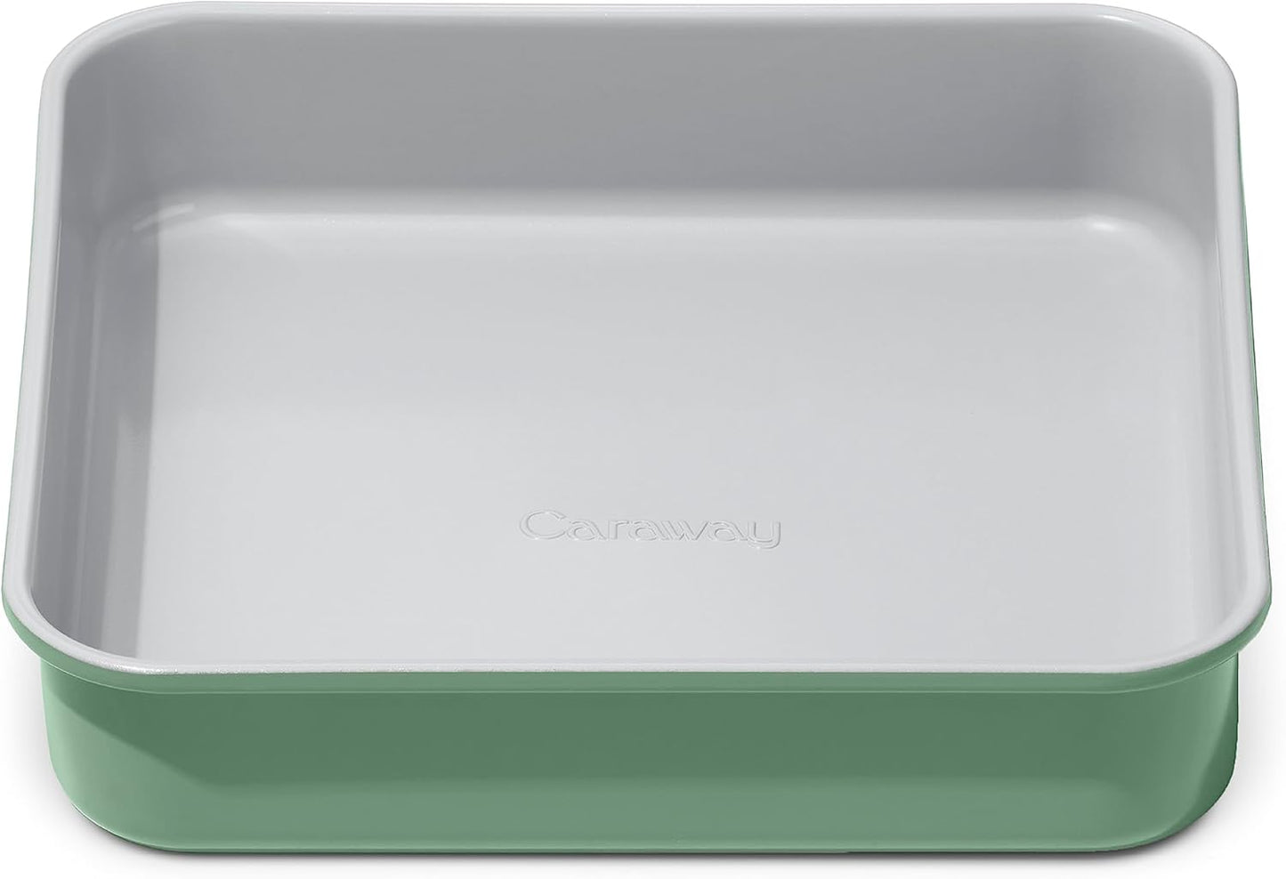 Caraway Non-Stick Ceramic 9” Square Pan - Naturally Slick Ceramic Coating - Non-Toxic, PTFE & PFOA Free - Perfect for Brownies, Lemon Bars, Cakes, & More - Sage - Culinary Roots