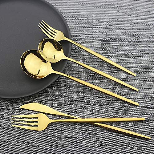 Shiny Gold Silverware Set (4 Count)