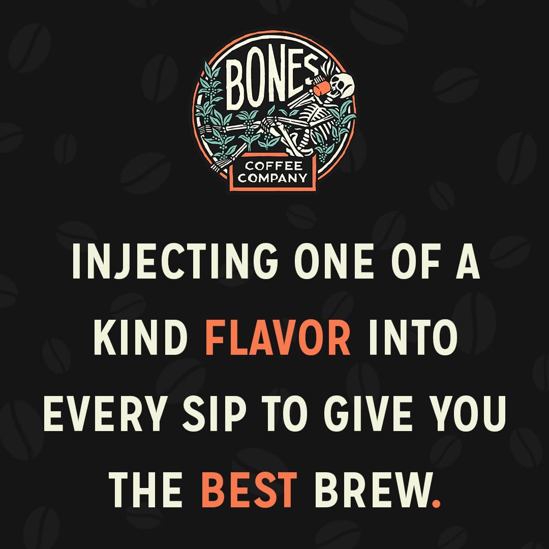 Bones Coffee Company The Nightmare Before Christmas Ruff Weather Flavored Coffee Beans, Whole Bean Coffee Medium Roast Low Acid, Oatmeal Creampie Flavor (12 oz)