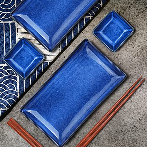 Ceramic Sushi Plates Set 6