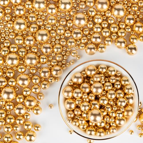 Edible Gold Pearl Sprinkles (4.5 Ounce)