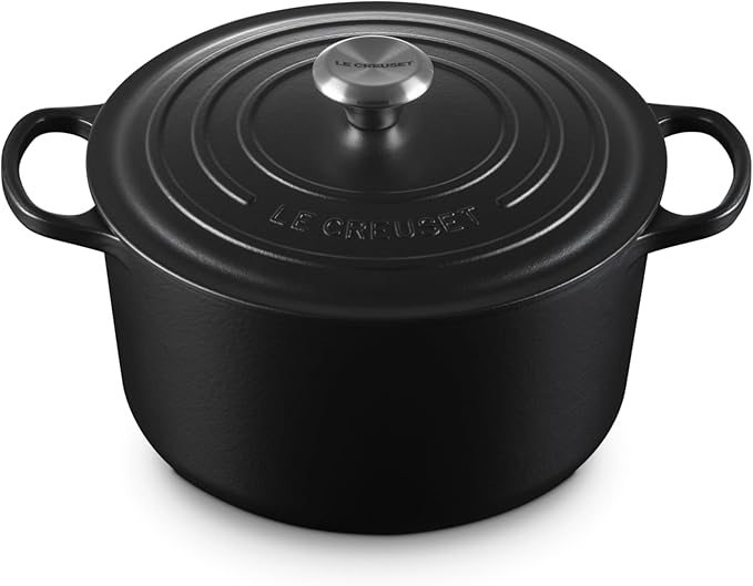 Le Creuset Enameled Cast Iron Signature Deep Round Oven, 6.5 qt., Licorice