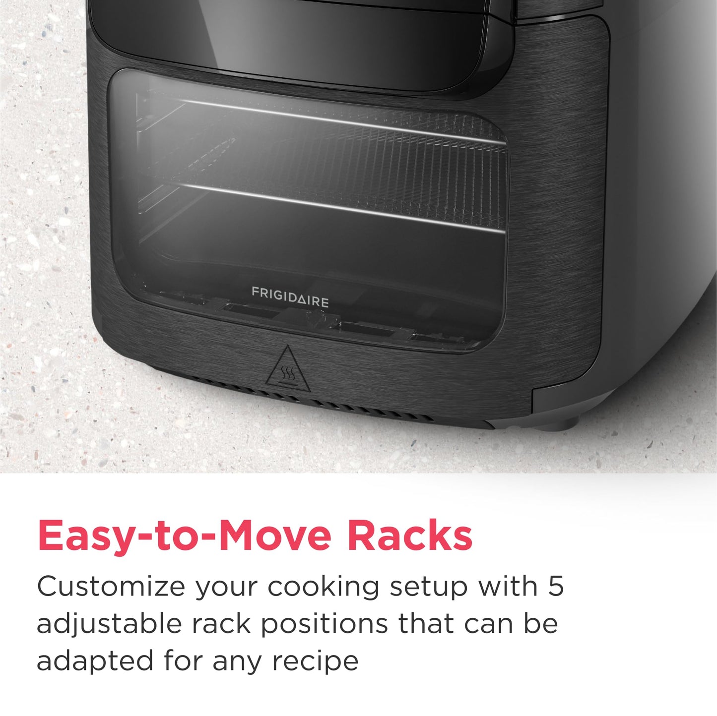5-in-1 Air Fryer Combo Oven with Viewing Window, Large 12.6 QT Capacity, Digital Display, 5 Cooking Modes, 7 Recipe Presets, Automatic Shake Reminder, PFAS-Free Cooking Surfaces, Black