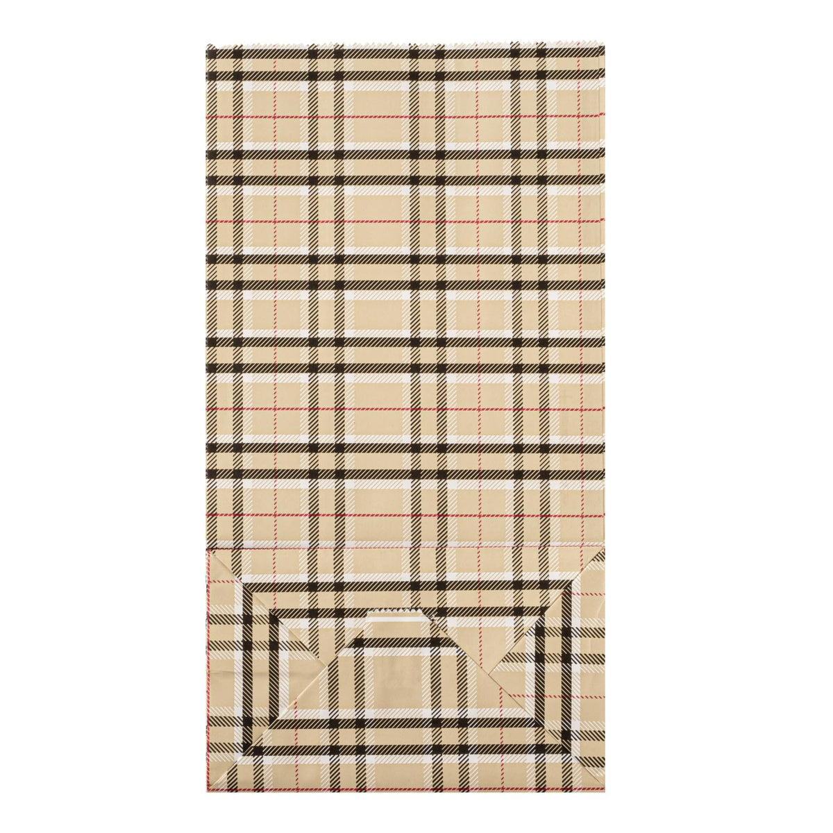 Paper Plaid Bag (100 Count)