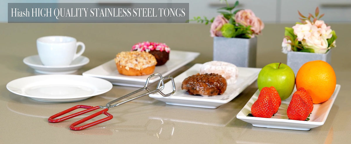10 Inch Heavy Duty Stainless Steel Kitchen Tongs