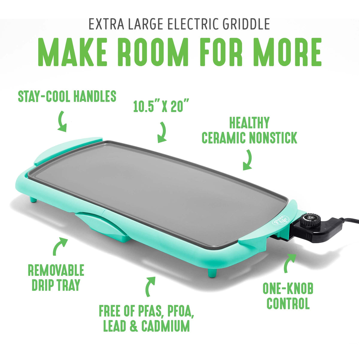 20" Extra Large Electric Griddle