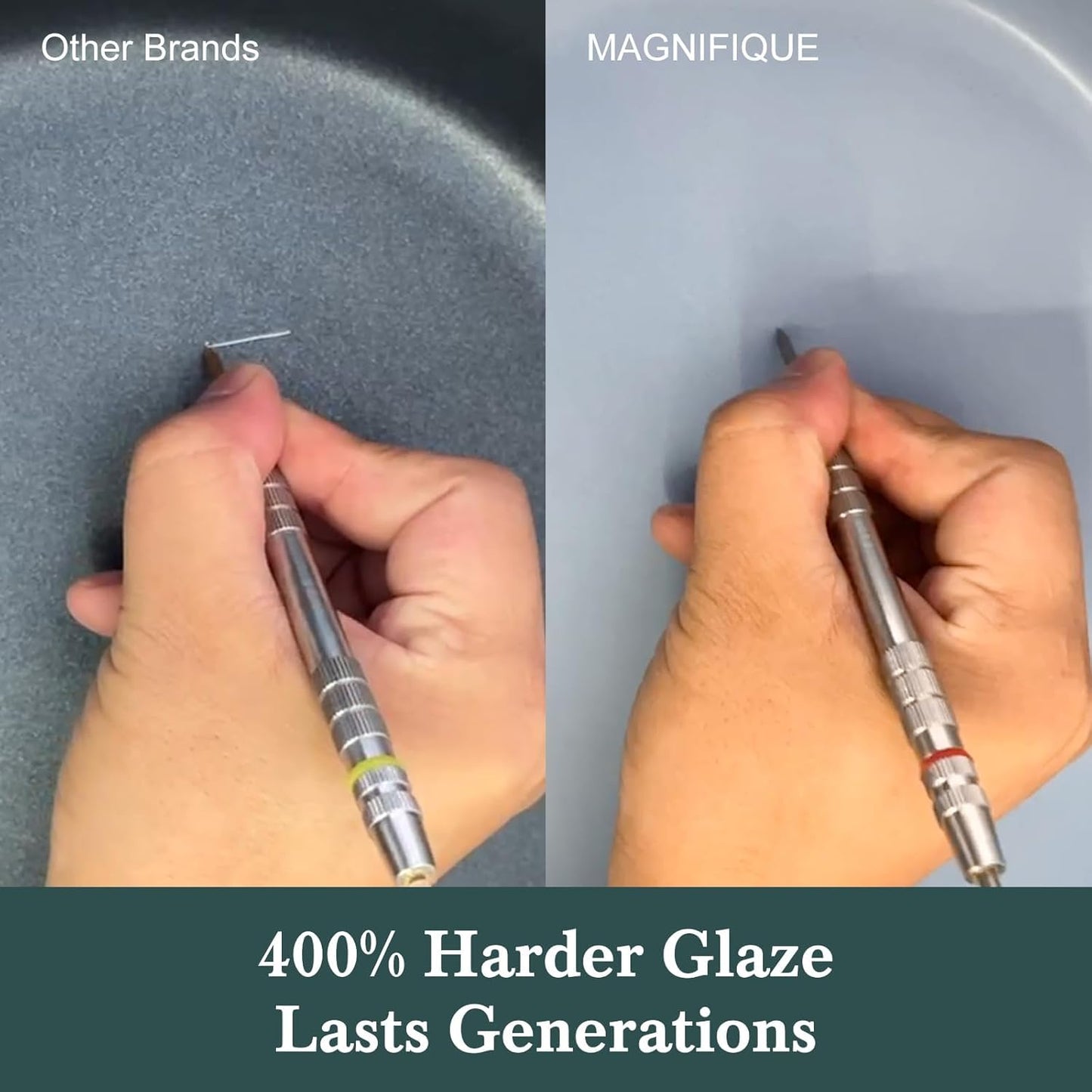 HOMECOOKIN 6-Quart Programmable Slow Cooker with Timer - Small Kitchen Appliance for Family Dinners - Serves 6+ People - Heat Settings: Keep Warm(Blue) - Culinary Roots