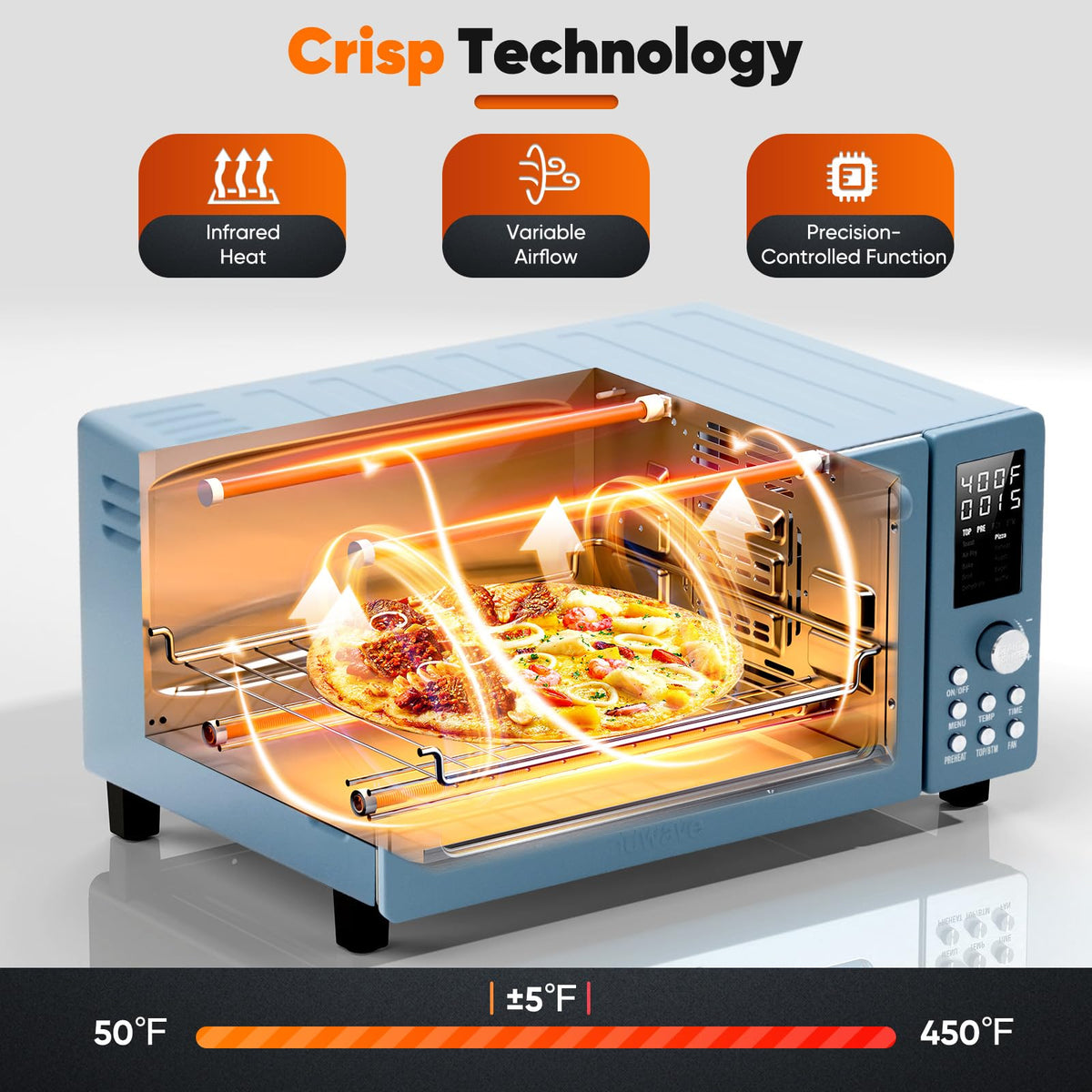 Bravo Pro Convection Air Fryer Toaster Oven Combo