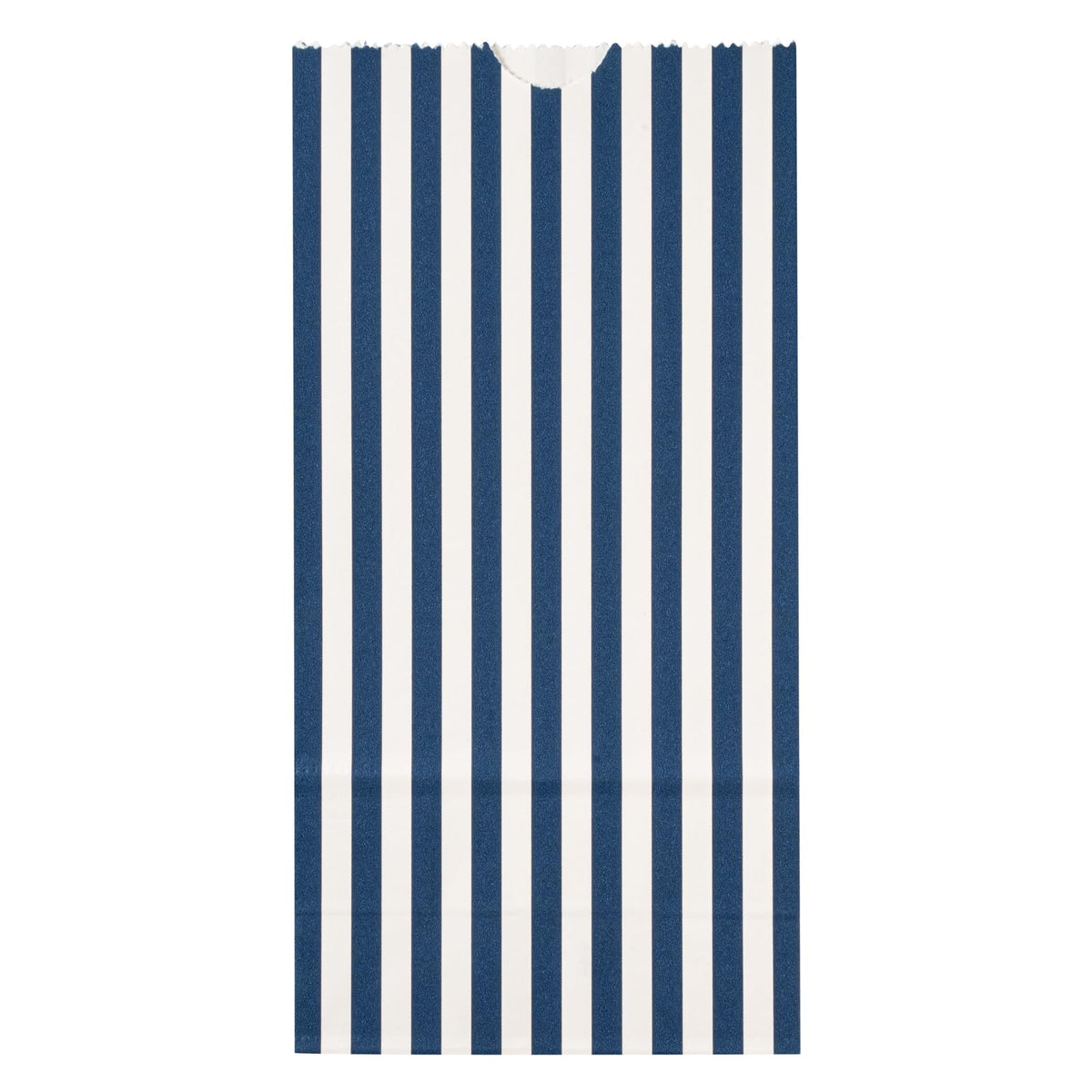 Blue And White Stripe Paper Bag (100 Count)