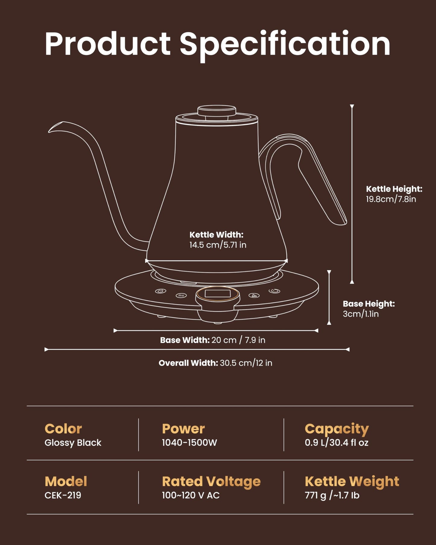 Gooseneck Electric Kettle