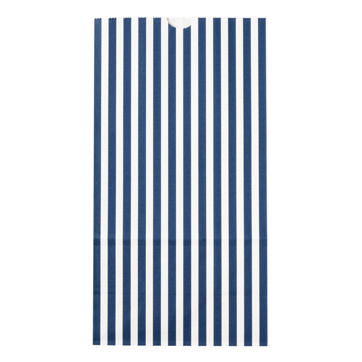 Blue And White Stripe Paper Bag (100 Count)