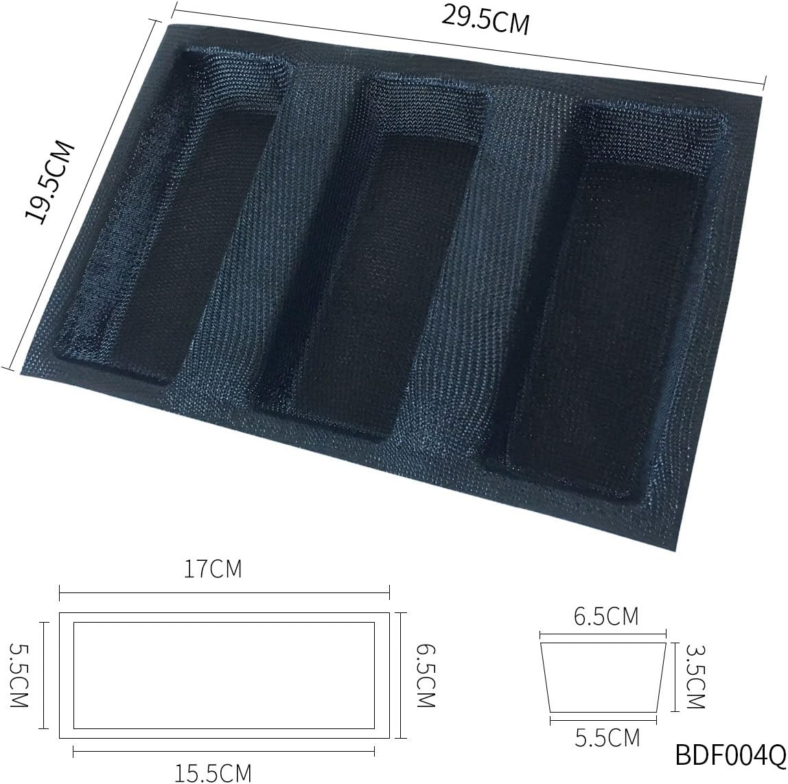 Mesh Silicone Bread Forms Square Shape Bread Molds Non Stick Bakery Tray Silicone Coated Fiber Glass Loaf Crusty Bread Bakeware For Small Toaster Oven - Culinary Roots