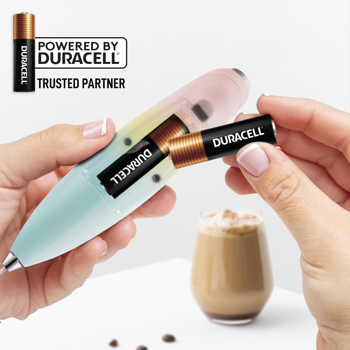 Zulay Kitchen Patented Tornado Triple Whisk Milk Frother with 4 Duracell Batteries – Handheld Foam Maker for Coffee, Lattes, Matcha & Hot Chocolate – Rich, Creamy Froth in Seconds - Culinary Roots