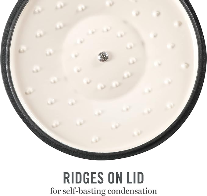 MARTHA STEWART Gatwick 7-Quart Enamel Cast Iron Dutch Oven – Red Ombre – Heavy-Duty Dutch Oven for Slow Cooking, Braising & Baking