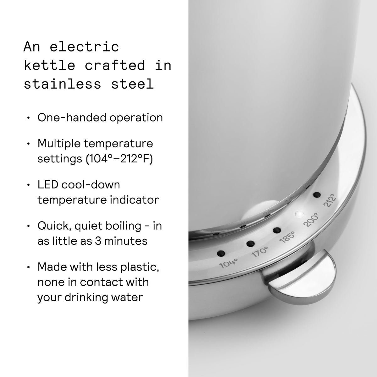 Kettle Electric Stainless Steel Tea Kettle 1.2L