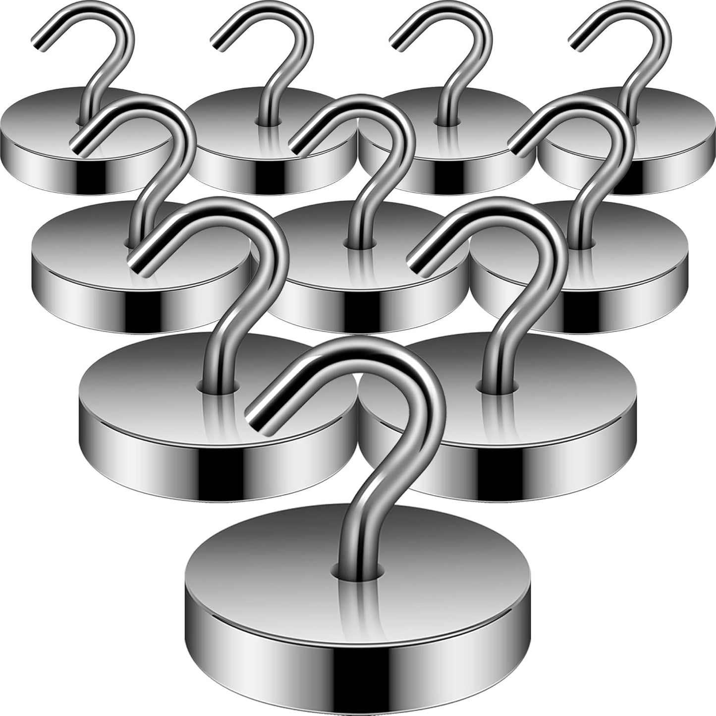 Neosmuk Magnetic Hooks, Cruise Ship Essentials, 100lb+ Heavy Duty Magnetic Hooks for Cruise Cabins, Refrigerator, Grill, Hanging, and Travel | Extra Strong Must-Haves Magnet Hook,Gold