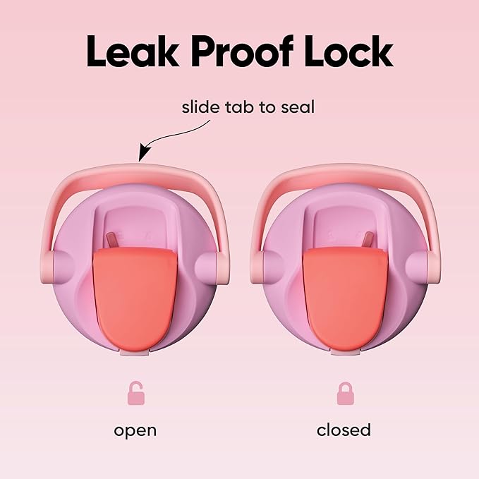 Owala FreeSip Sway Insulated Stainless Steel Water Bottle with Two-Way Spout, Built-In Straw and Bucket Handle, Made for Travel, School, and Sports, 30oz, BPA Free, Leak Proof, Pink Angel Food Cake