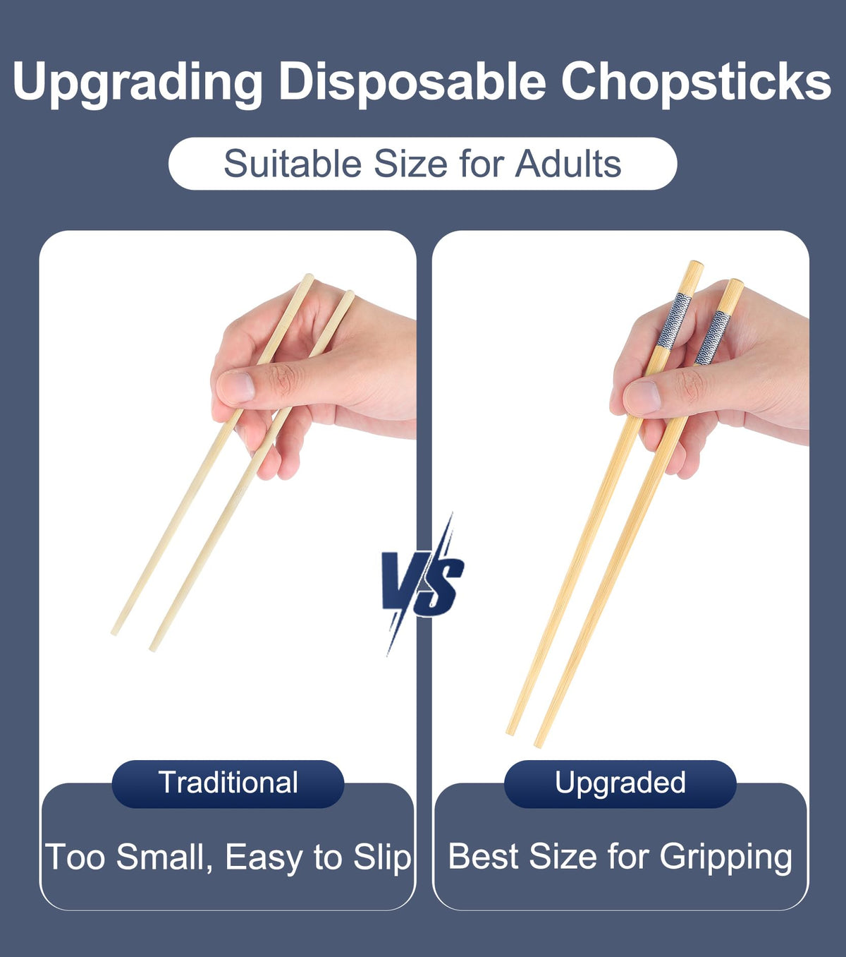 500 Pairs Bamboo Chopsticks Disposable