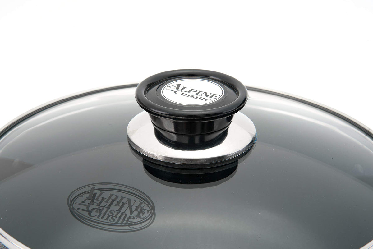 5 Quart Non stick Stock Pot with Tempered Glass Lid and Carrying Handles