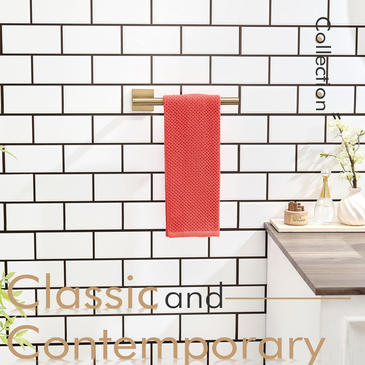Bathroom Towel Bar Hand Towel Holders Wall Mount Toilet Kitchen Cabinet Paper Holder Stainless Steel Bath Hardware Champagne Bronze