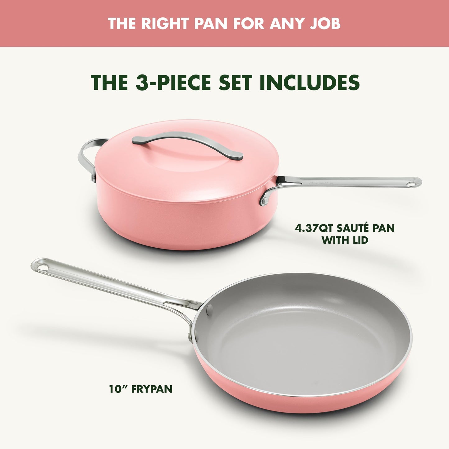 Nova 10” Frying Pan Skillet and 4.37QT Sauté Pan with Lid