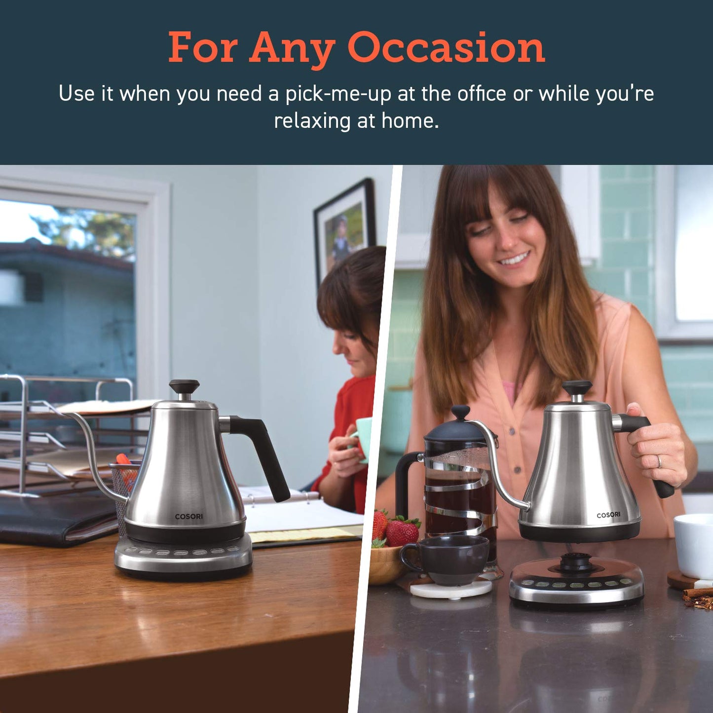 Gooseneck Electric Kettle with Temperature Control
