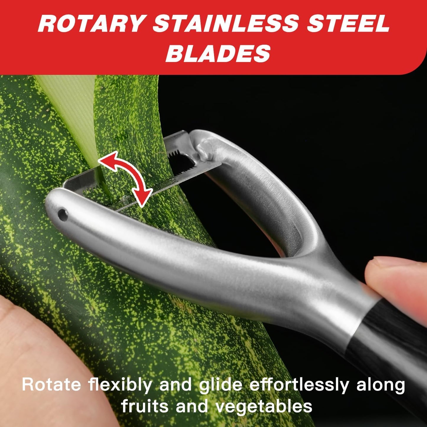 304 Stainless Steel Multi-Function Kitchen Peeler - With Solid Wood Handle, Sharp Durable Blade, Effortlessly Peels Vegetables and Fruits, Essential Kitchen Tool（ Type Y ） - Culinary Roots