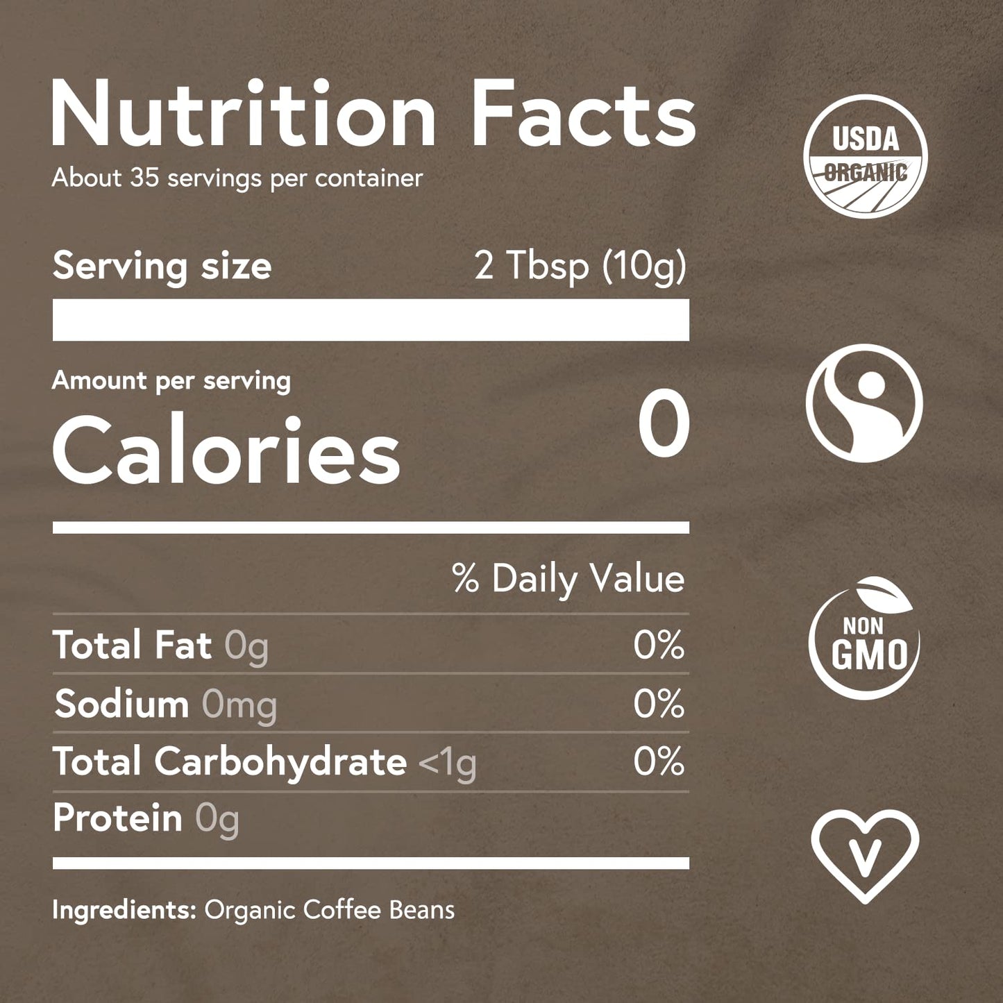 Fabula Coffee Cold Brew Freshly Ground - Organic - Low Acid - Single Origin - Non-GMO - Mold Free - 12 Ounces