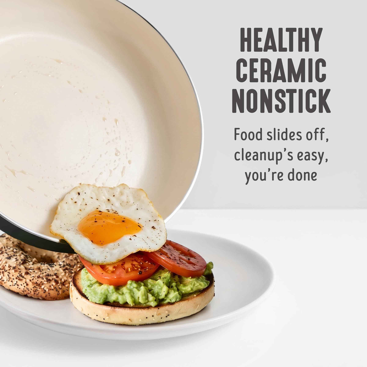 16pc Ceramic Nonstick Pots & Pans Cookware Set