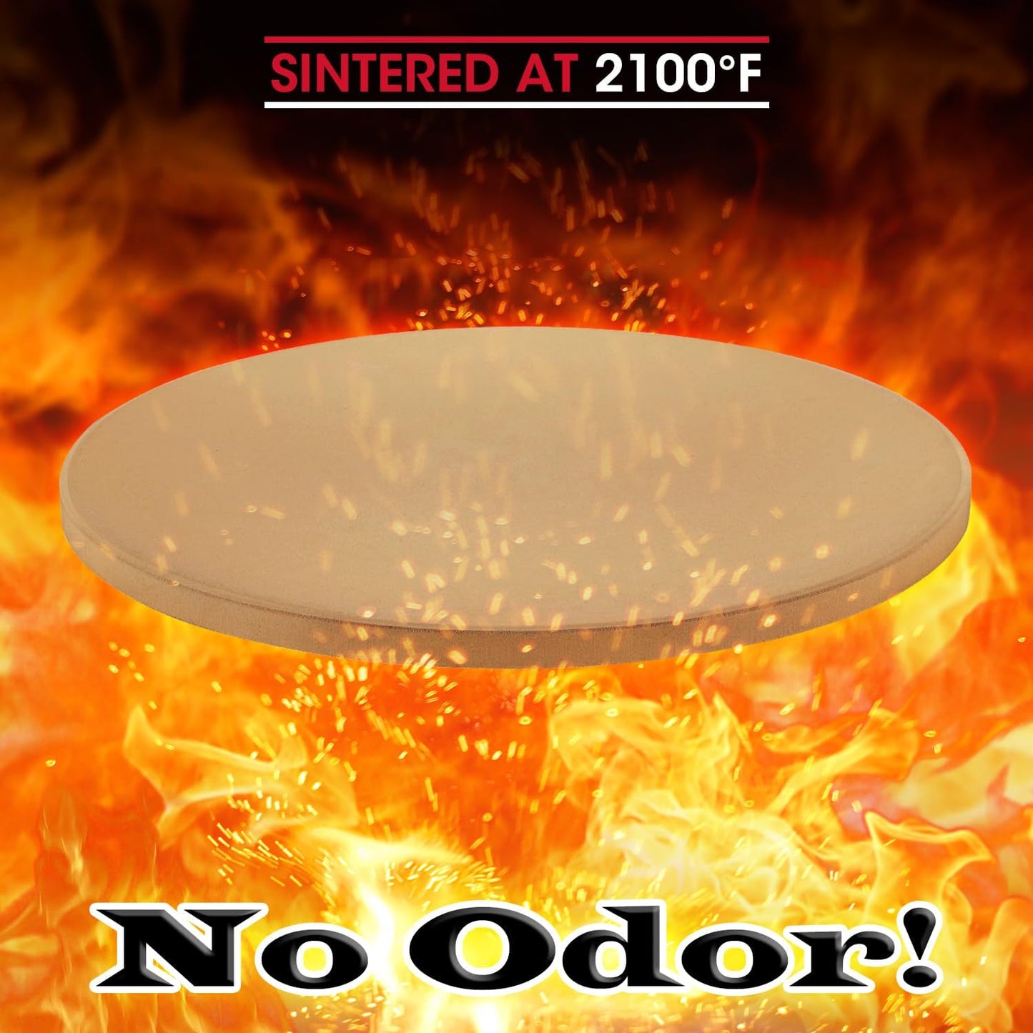 Unicook 12 Inch Round Pizza Stone, Heavy Duty Cordierite Bread Baking Stone for RV Oven, Grill and Toaster Oven, Ideal for Baking Crisp Crust Pizza, Bread, Cookies and More - Culinary Roots