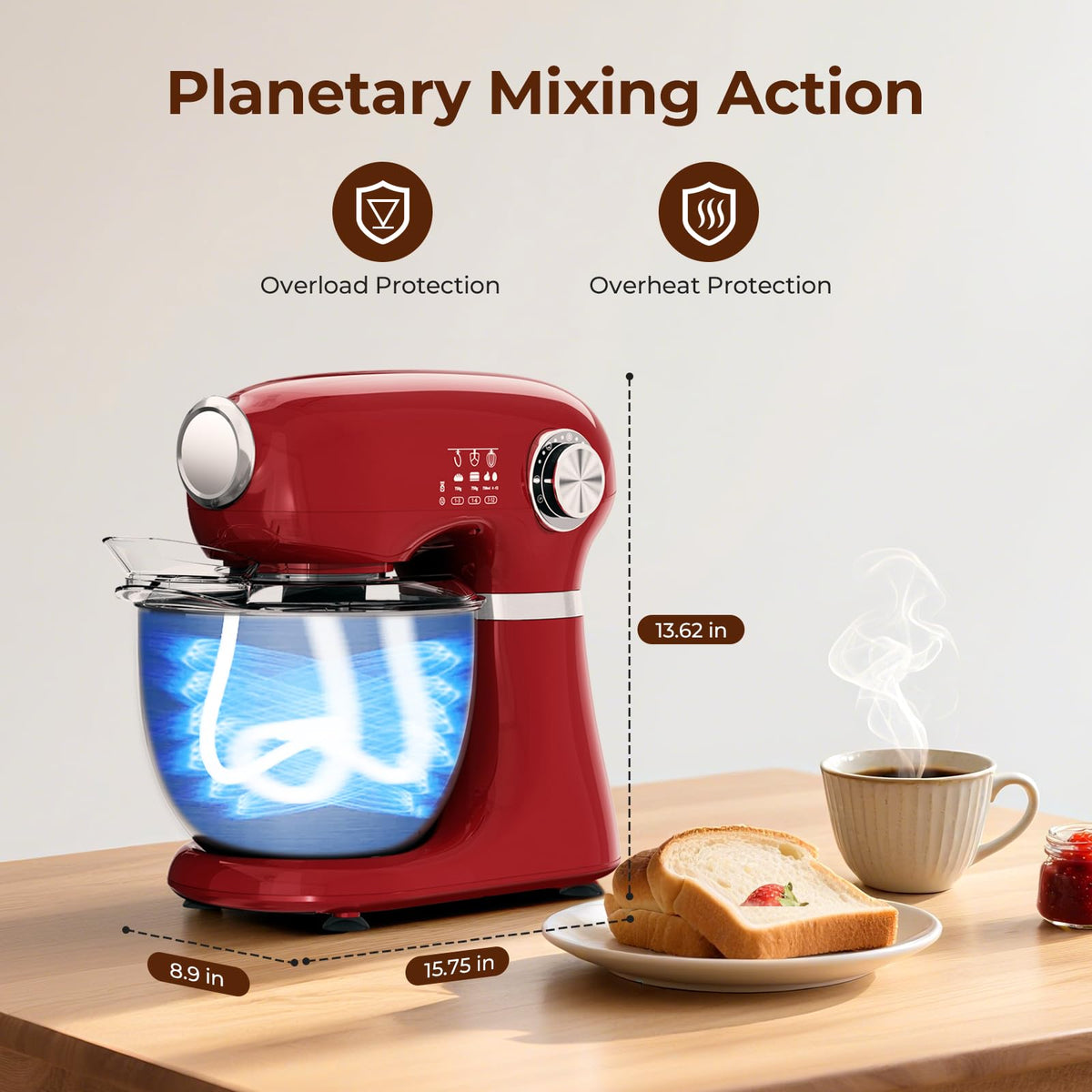 5.3 Quart Electric Stand Mixer With 12 Speed