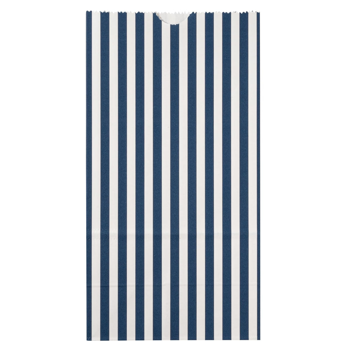 Blue And White Stripe Paper Bag (100 Count)