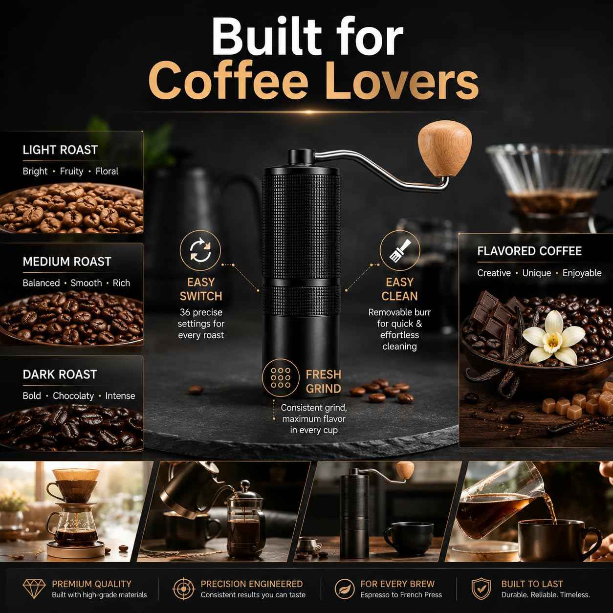 C38 Manual Coffee Grinder