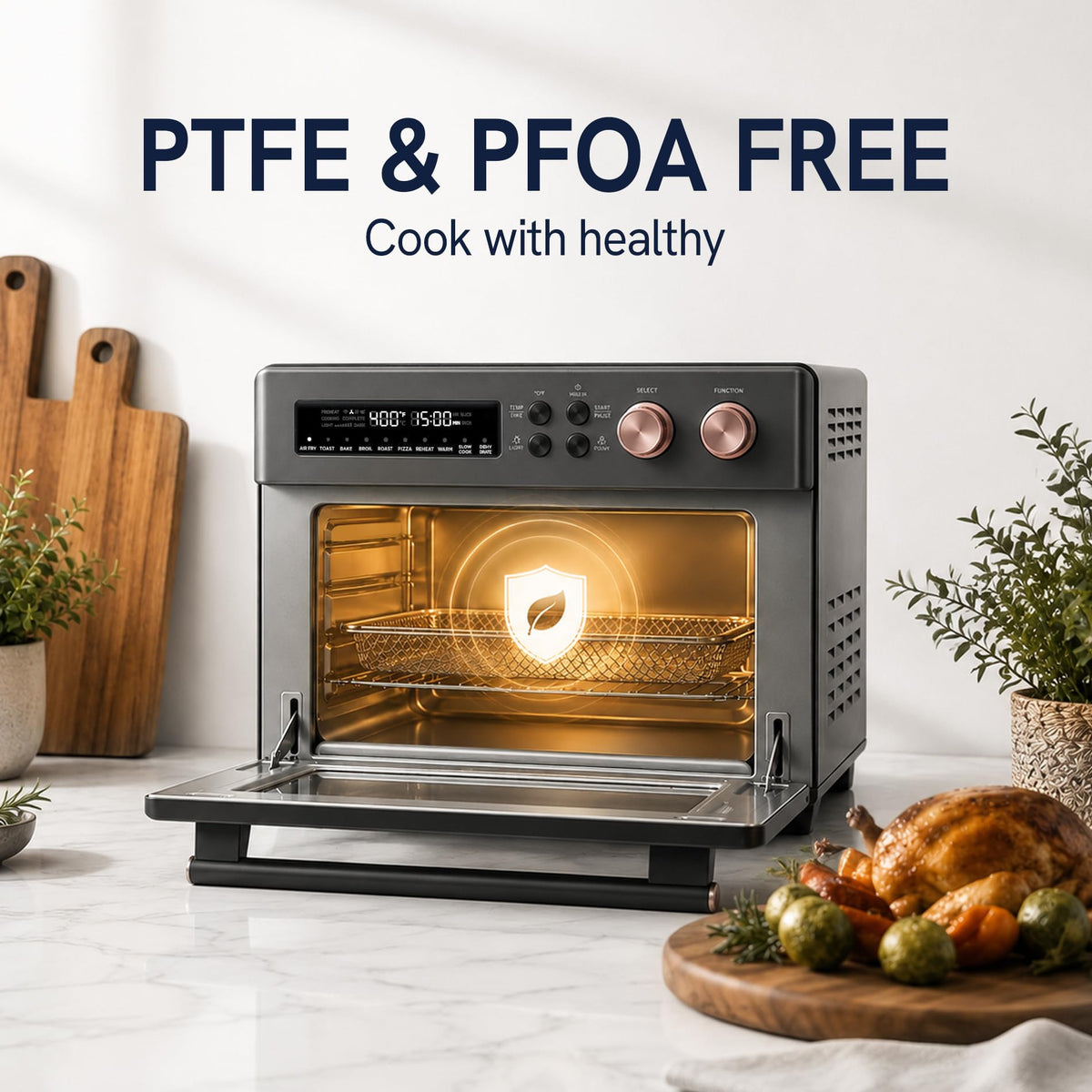 Infrared Heating 26.3 QT Air Fryer Toaster Oven