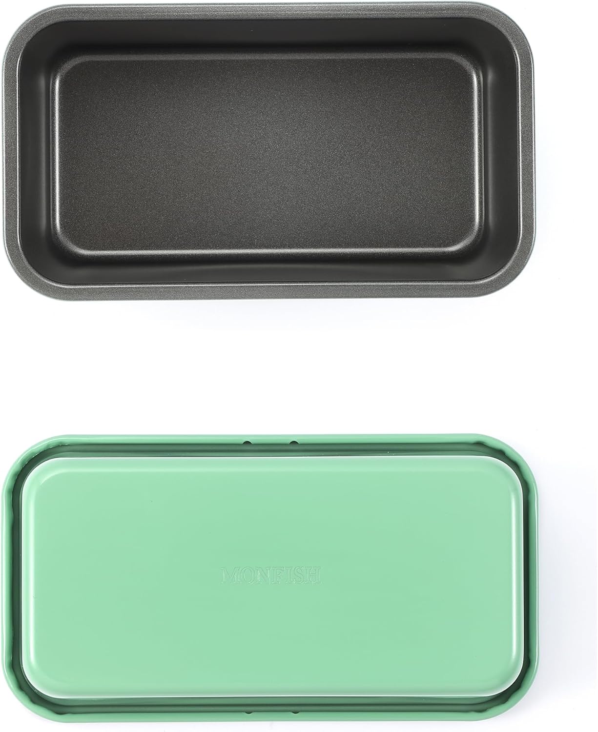 Monfish Bread Loaf Pans for Home Baking, 2pcs Carbon Steel 1lb loaf Tin, Rosemary Green 9x5 inch Non-Stick bread Pan Mold - Culinary Roots