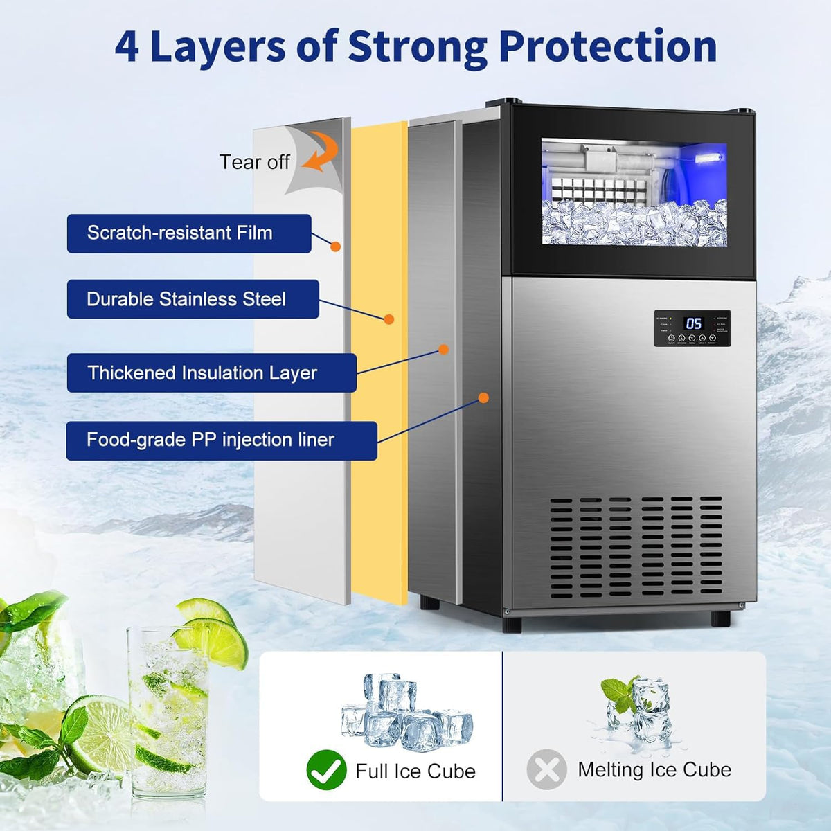 Commercial Ice Maker 160 LBS